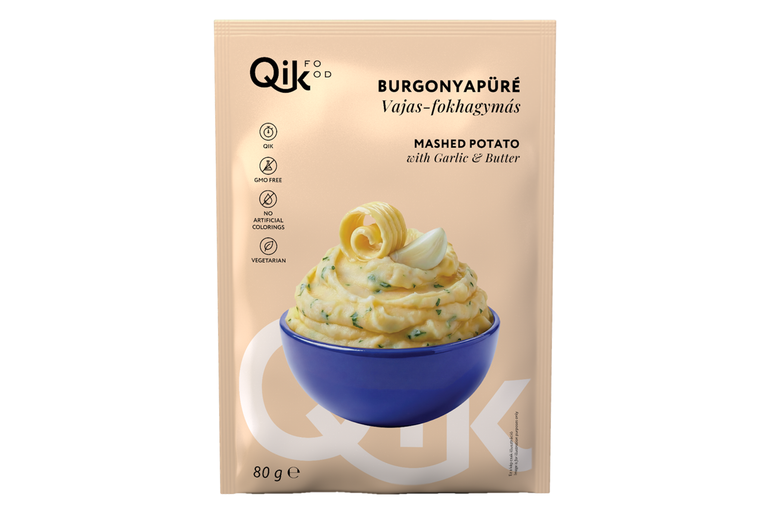 Qik Burgonyapüré vajas-fokhagymás